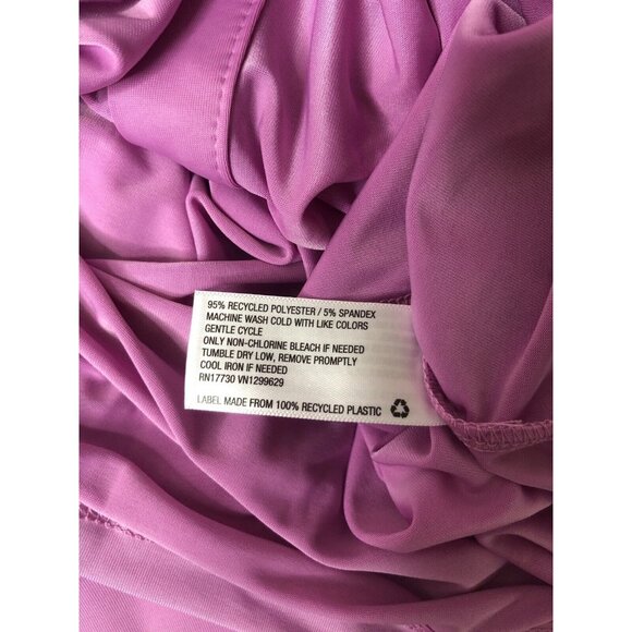 Womens Wild Fable Pink Mauve Button Up Long Sleeves Dress Size Large - Picture 5 of 5